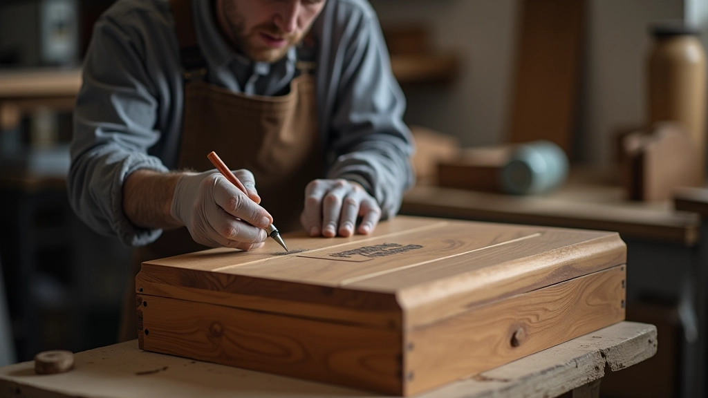 Artisan engraving personalised gifts with precision tools
