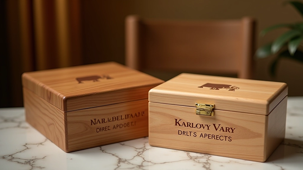 Collection of personalised crystal and wooden gifts displaying various engraving styles and occasions